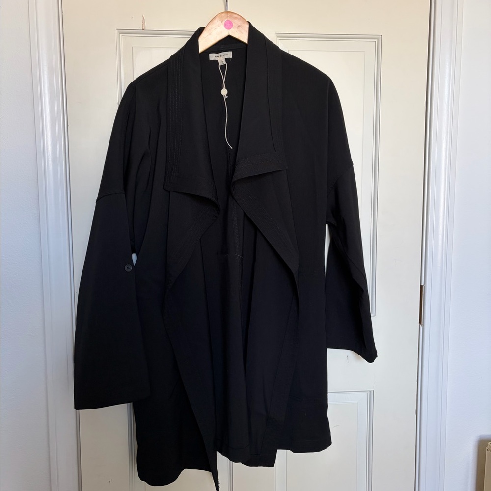 Max Studio Black Open Front Jacket - image 1